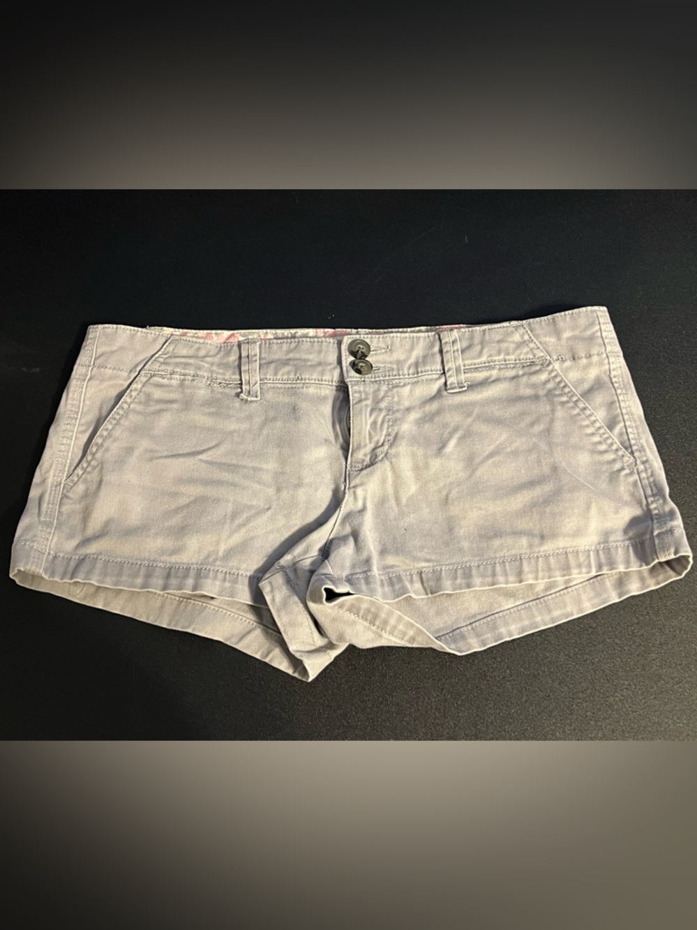 American Eagle Outfitters Light Gray Women's Cargo Shorts